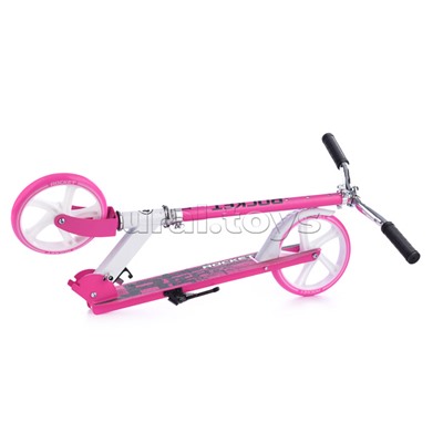 Самокат 2-х колесный ROCKET,колеса PU/ 200 мм,ABEC 7, розовый