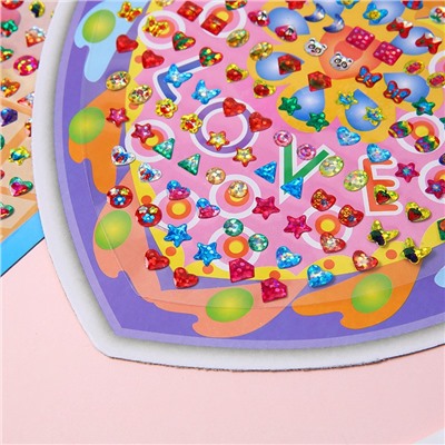 Детские сережки-наклейки большой набор (70-104 пары)