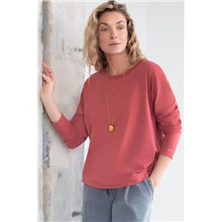 Базовый лонгслив из премиального хлопка с эластаном VILATTE, 1228145