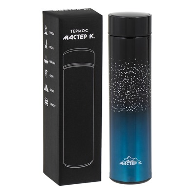 УЦЕНКА Термос, 500 мл, Basic «Мастер К.», с ситечком, с датчиком температуры, сохраняет тепло 10 ч 4
