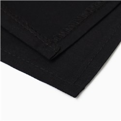 Фартук «Этель» Home, 60×70 см, чёрный, 100% хлопок, саржа 190 г/м²