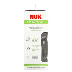 NUK, Simply Natural, Bottles, Pink, 1+ Month, Medium, 2 Bottles, 9 oz (270 ml)