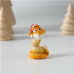 Фигурка полистоун «Добрый змей в новогоднем колпаке», 2.5×2.5×4 см, МИКС