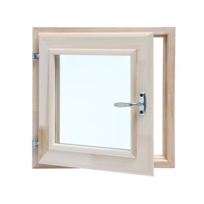 Окно деревянное, 40×40 см, двойное стекло, липа, Добропаровъ