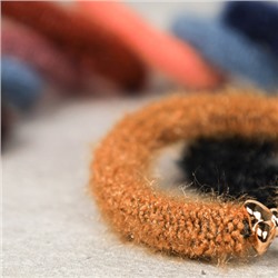 Резинка для волос пушистая Бантик 5 см / YAL-2 /уп 100/