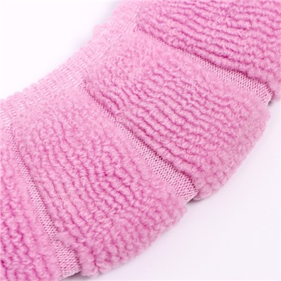 Мягкий чехол накладка на крышку и сиденье унитаза, розовая