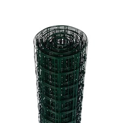Сетка сварная с ПВХ покрытием, 10×0.5 м, ячейка 50×50 мм, d=1 мм, металл, Greengo