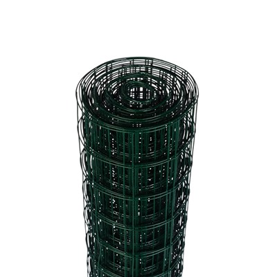 Сетка сварная с ПВХ покрытием, 10×0.5 м, ячейка 50×50 мм, d=1 мм, металл, Greengo
