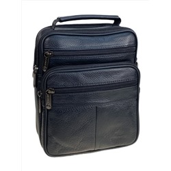 Сумка мужская из натуральной кожи, цвет черный