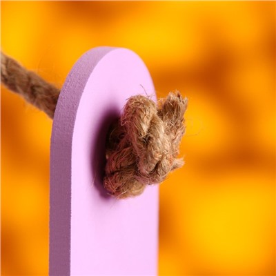 Подарочный ящик «Аром», деревянный, ручка - канат, сиреневый, набор 3 шт.