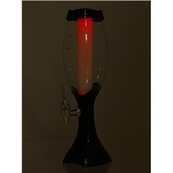 Башня пивная «Вавилон», колба 2 л, подсветка, батарейки Ag10, пластик, чёрная