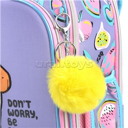 Рюкзак "Premier. Capybara" школьный жесткий 37x28x18 см (17 л) вес 1000 г, 2 отделения на молнии для формата A4, 1 передний карман с органайзером, 2 боковых кармана сеточкой на резинке, эргономичная формоустойчивая вентилируемая спинка (евросетка) и мягки