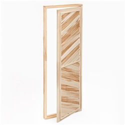 Дверь для бани и сауны, 180×70 см, универсальная, деревянная