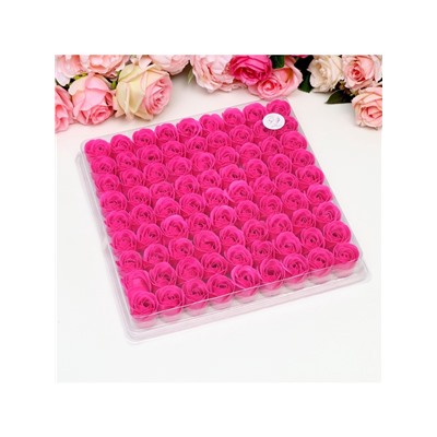 Розы мыльные фуксия, набор 81 шт.