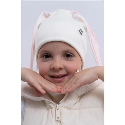 60155 Шапка_снуд Зайка (Белый)