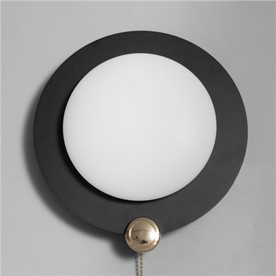 Бра «Планета» LED 3000К-6000К черный 23.5×23.5×12 см