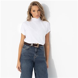 Водолазка в рубчик, Нота нежности (белая)