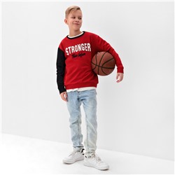 Джемпер для мальчика MINAKU: Exclusive print, красный, рост 116 см