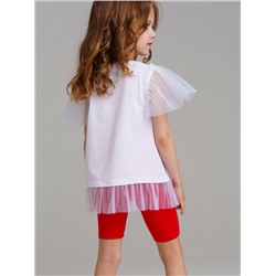 Комплект трикотажный для девочек: фуфайка (футболка), брюки (легинсы)