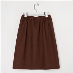 Полотенце банное Этель «Килт» с карманом 60×140 см цв. горький шоколад, 100% хл, вафля 240 г/м²