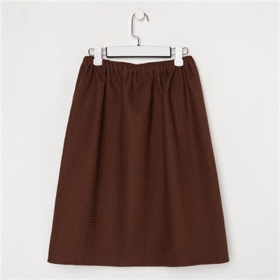 Полотенце банное Этель «Килт» с карманом 60×140 см цв. горький шоколад, 100% хл, вафля 240 г/м²