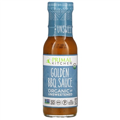 Primal Kitchen, Organic Golden BBQ Sauce, Unsweetened, 8.5 oz (241 g)