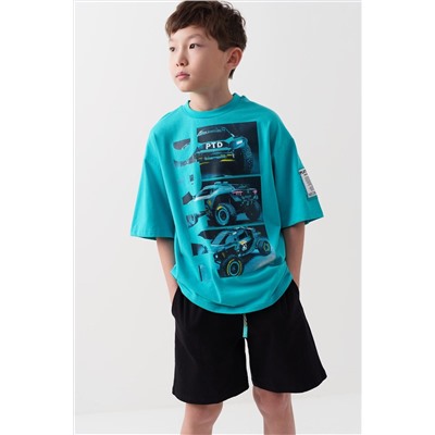 Комплект трикотажный для мальчиков: фуфайка (футболка), шорты PLAYTODAY, 1239841