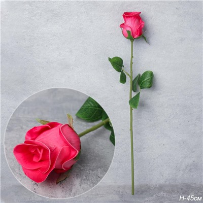 Цветок искусственный Роза 45 см / J103 /уп 48/480/ латекс
