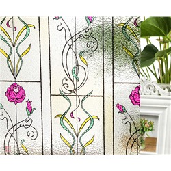 Витражная самоклеющаяся пленка Film c тиснением P005-1,  2х0,60 м