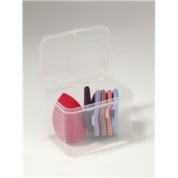 Спонжи для макияжа, в футляре, набор 6 шт.: спонж «капля», пуховки - 5 шт., МИКС