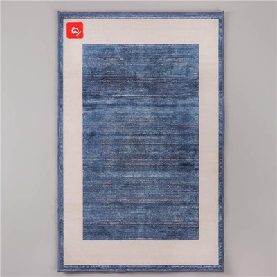 Коврик для дома Доляна «По-домашнему» , 50×80 см, синий