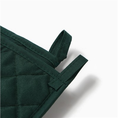 Набор кухонный «Алоэ вера» варежка-прихватка 20×27 см, прихватка 17×17 см 100% п/э