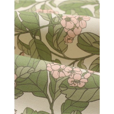 Дорожка на стол Этель Spring garden 40×149 см, 100% хлопок, саржа 190 г/м², зелёная/розовая