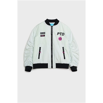 Куртка текстильная с полиуретановым покрытием для девочек (ветровка) PLAYTODAY, 1231513