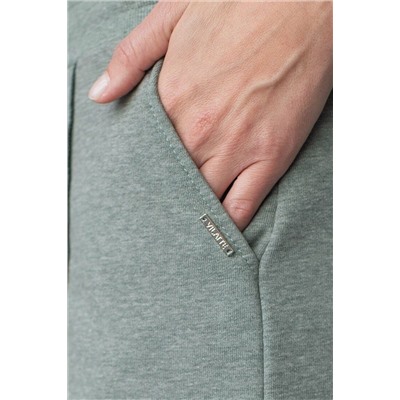 Брюки прямые из премиального футера двухнитки с эластаном VILATTE, 1228031