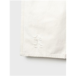 Брюки текстильные джинсовые для девочек