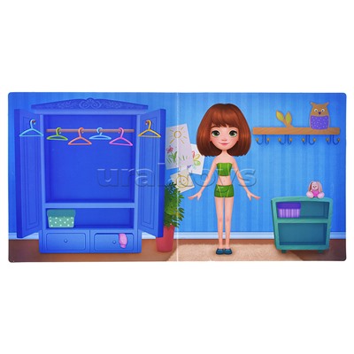 Игры на магнитах в дорогу. Куколка Аня