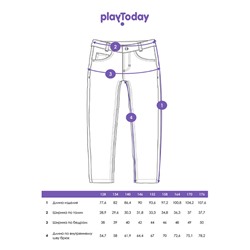 Брюки текстильные джинсовые утепленные флисом для мальчиков