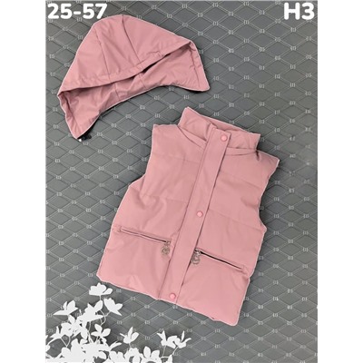 Жилет H3 пудра