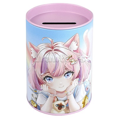 Копилка-подставка для канцелярских принадлежностей "Аниме с котиками"