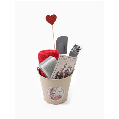 Набор подарочный Доляна «Большой удачи», 6 предметов, полотенце и аксессуары