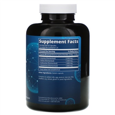 MRM, Nutrition, BCAA и G 6000, 150 капсул