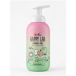 Happy Lab Kids Детское мыло-пенка для рук и тела, вишневая жвачка, 500 мл 28445