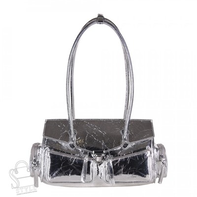 Сумка женская кожаная 3350Q silver Polina&Eiterou