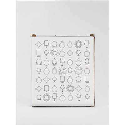 Зеркало настольное, с увеличением х2, двустороннее, 16.5×18 см, (d=12.5 см), прозрачное