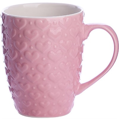 9-31350-3 Кружка 340мл с рельефом Pink LR (х36)