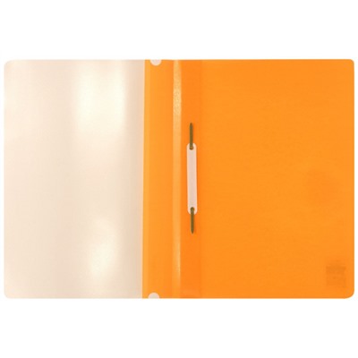 Скоросшиватель А4 пластиковый  оранжевый 0,18мм 4018 inФОРМАТ