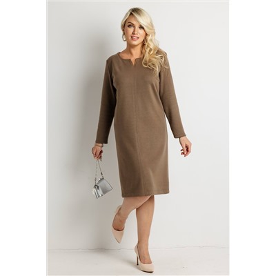 Платье женское  6162Н/05/Бежево-коричневый