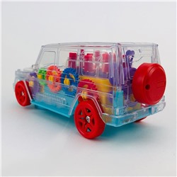 Джип «Шестерёнки», световые и звуковые эффекты, работает от батареек