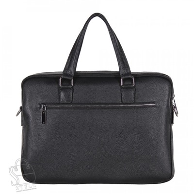 Портфель мужской кожаный 66275H black Heanbag
